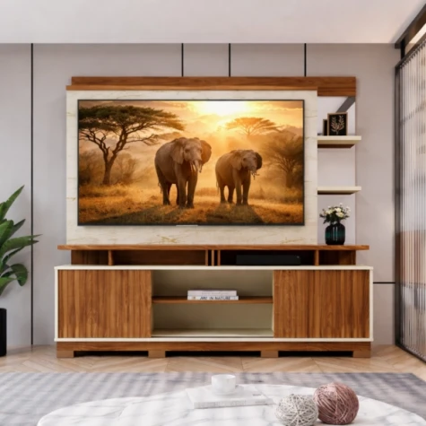 HOME THEATER DENVER CINAMOMO MEL/OFF WHITE/CARRARA FLEX