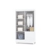 ROPERO ALPES 4 PUERTAS BLANCO/CAMARIN FLEX